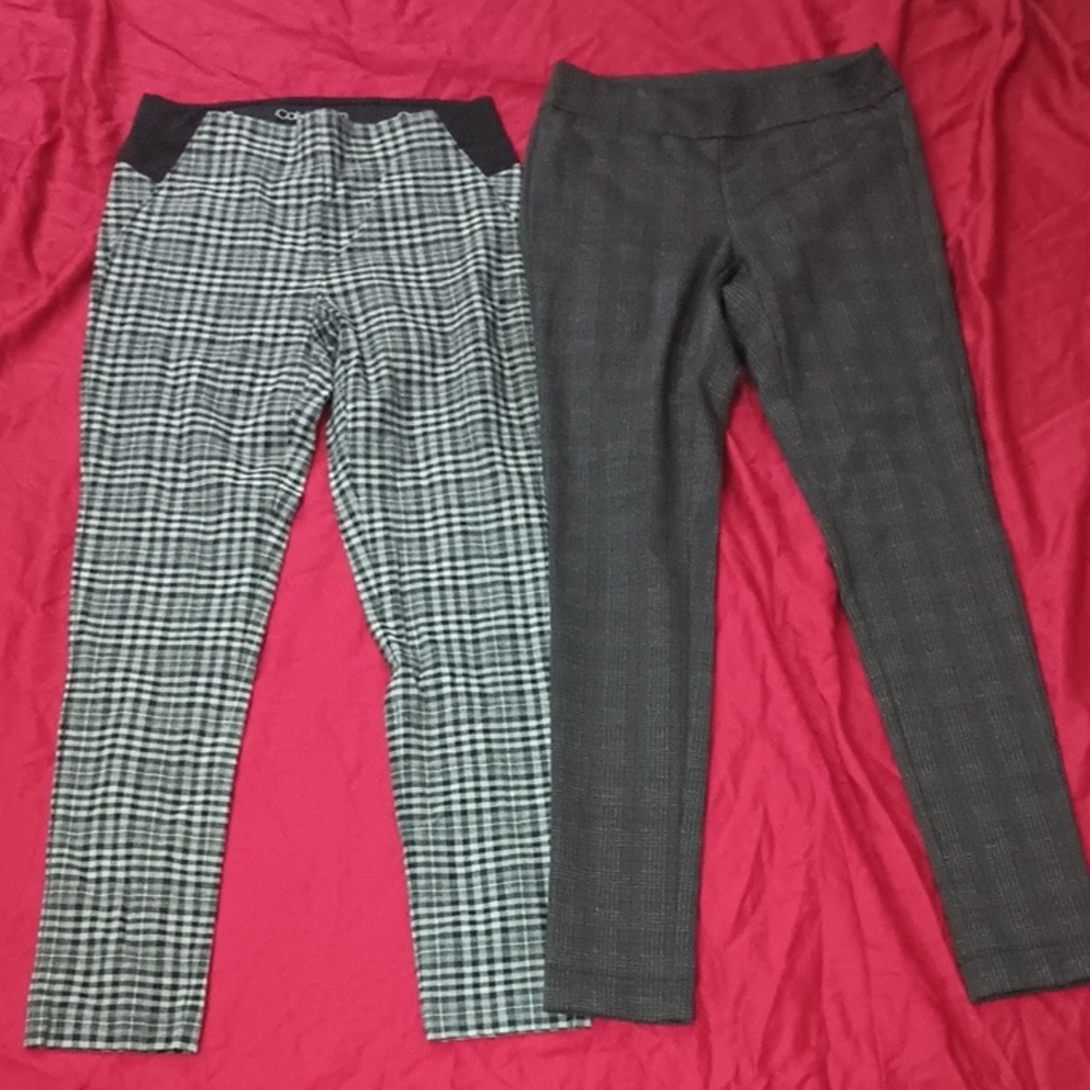 Calvin Klein Woman's Plaid Pants Bundle Size XS Professional Like New 🌺
